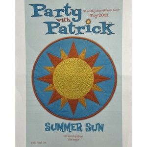 Patrick Lose - Summer Sun Table Topper Quilt Pattern - Size 20" Round